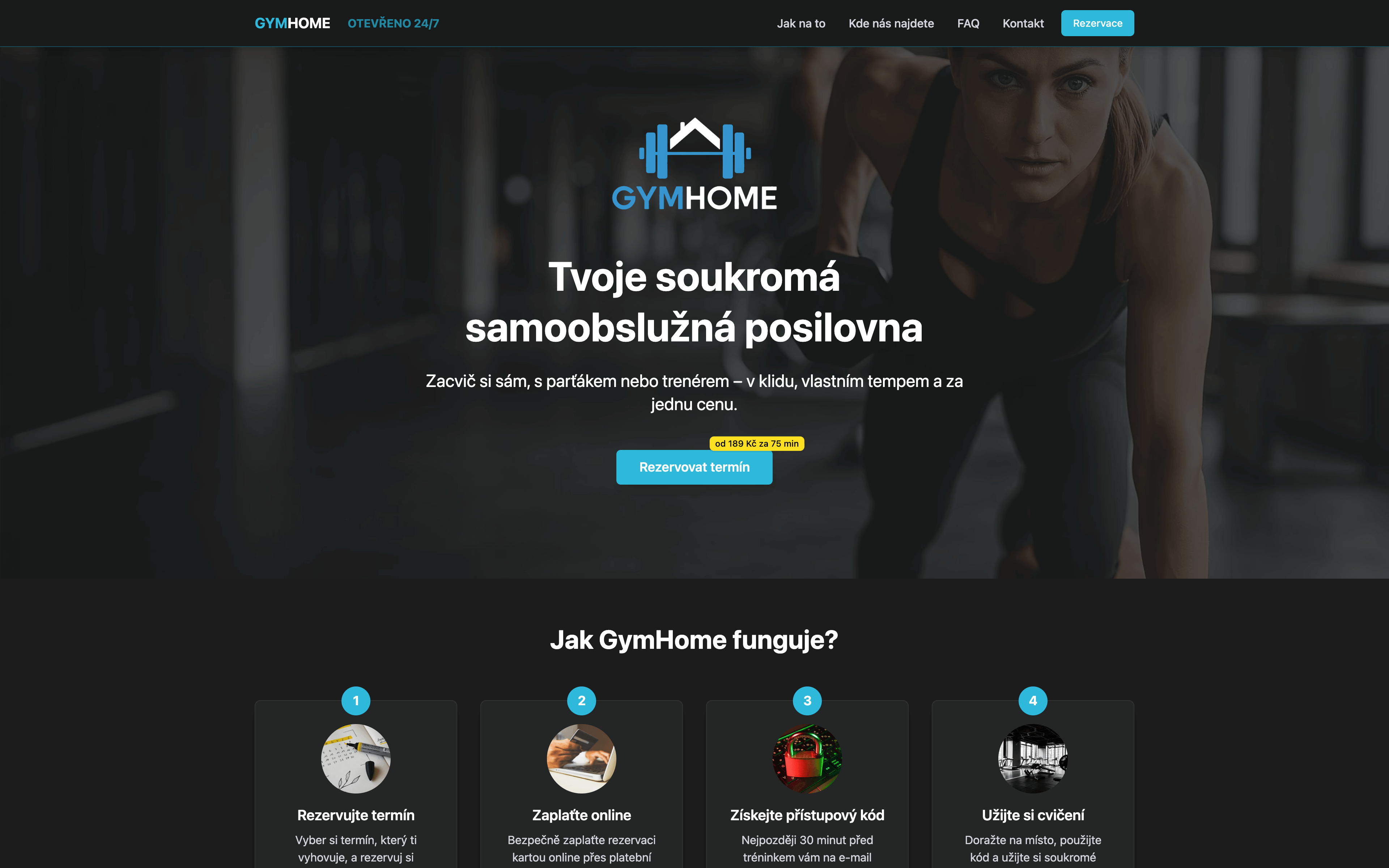 screenshot gymhome.cz