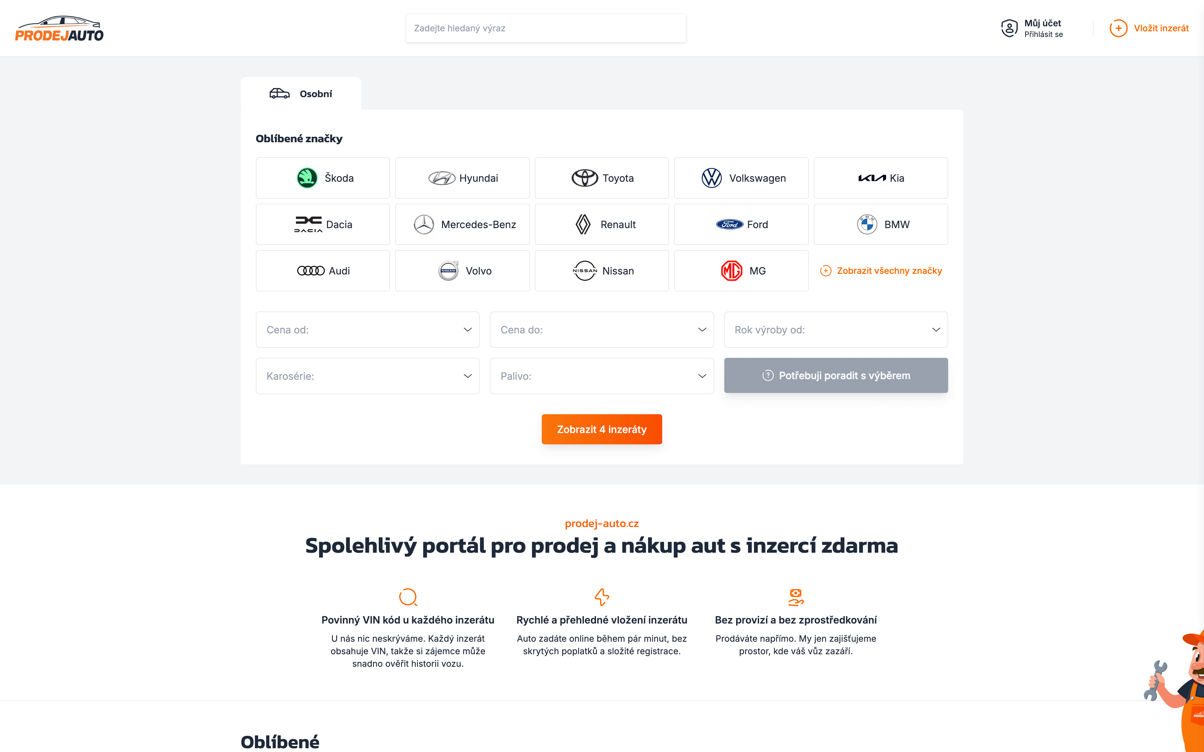 screenshot prodej-auto.cz